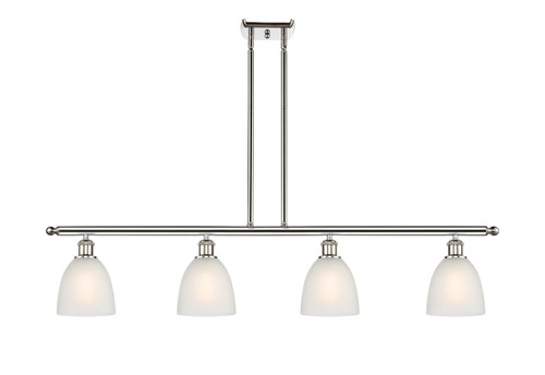 Castile - 4 Light - 48 inch - Polished Nickel - Cord hung - Island Light (516-4I-PN-G381-LED)
