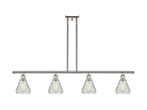 Conesus - 4 Light - 48 inch - Polished Nickel - Cord hung - Island Light (516-4I-PN-G275-LED)