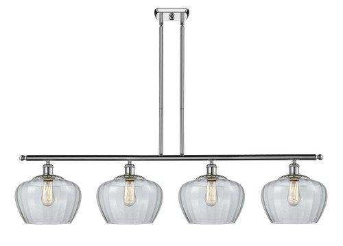Fenton - 4 Light - 49 inch - Polished Chrome - Cord hung - Island Light (516-4I-PC-G92-L)