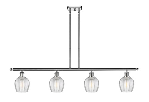 Norfolk - 4 Light - 48 inch - Polished Chrome - Cord hung - Island Light (516-4I-PC-G462-6)