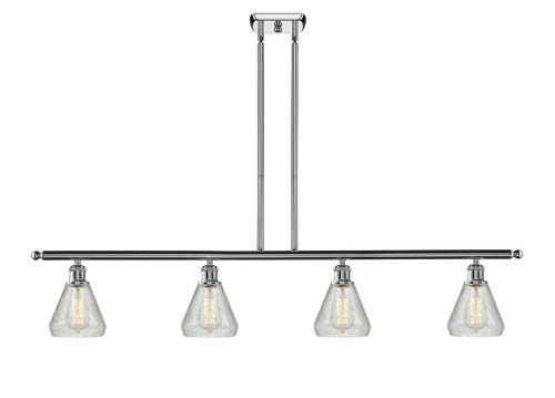 Conesus - 4 Light - 48 inch - Polished Chrome - Cord hung - Island Light (516-4I-PC-G275-LED)