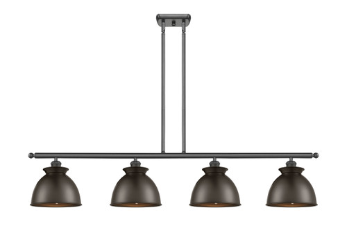 Adirondack - 4 Light - 48 inch - Oil Rubbed Bronze - Cord hung - Island Light (516-4I-OB-M14-OB-LED)