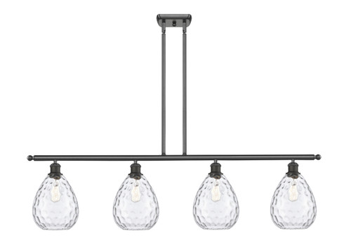 Waverly - 4 Light - 48 inch - Oil Rubbed Bronze - Cord hung - Island Light (516-4I-OB-G372-LED)