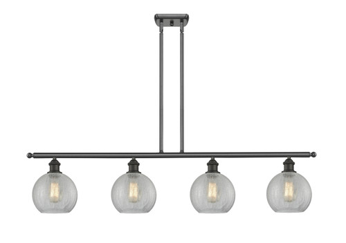 Athens - 4 Light - 48 inch - Oil Rubbed Bronze - Cord hung - Island Light (516-4I-OB-G125-8-LED)