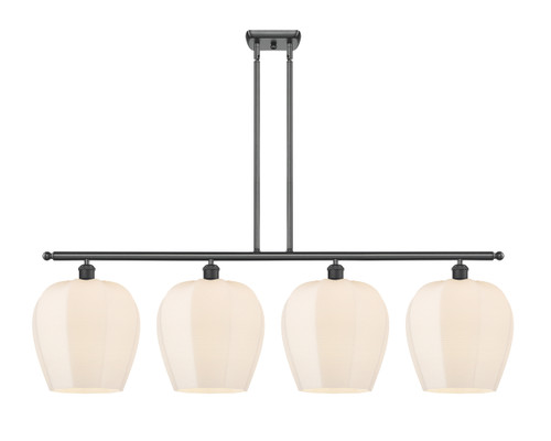 Norfolk - 4 Light - 50 inch - Matte Black - Cord hung - Island Light (516-4I-BK-G461-12-LED)