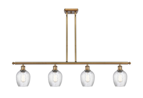 Salina - 4 Light - 48 inch - Brushed Brass - Cord hung - Island Light (516-4I-BB-G292)