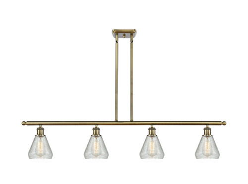 Conesus - 4 Light - 48 inch - Antique Brass - Cord hung - Island Light (516-4I-AB-G275-LED)