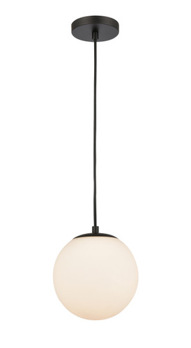 Tolland - 1 Light - 8 inch - Matte Black - Cord hung - Mini Pendant (608-BK-W)