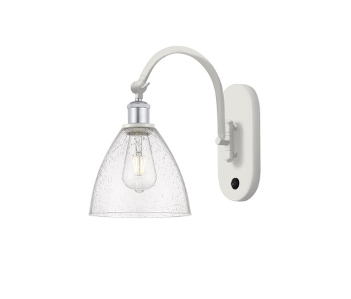 Bristol - 1 Light - 8 inch - White Polished Chrome - Sconce (518-1W-WPC-GBD-754)