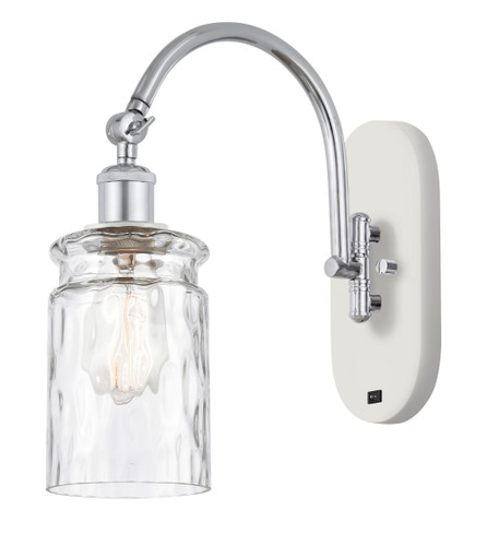 Candor - 1 Light - 5 inch - White Polished Chrome - Sconce (518-1W-WPC-G352)
