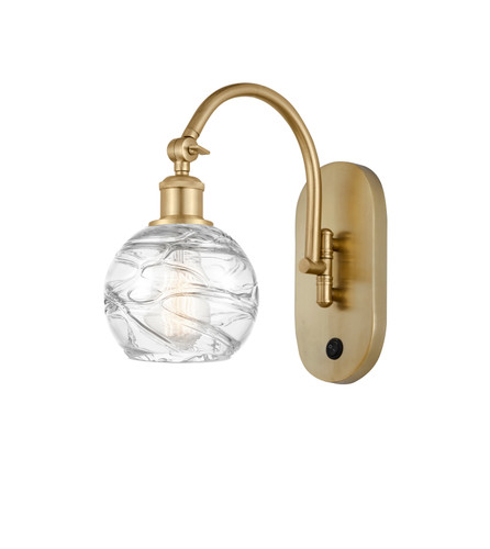 Athens Deco Swirl - 1 Light - 6 inch - Satin Gold - Sconce (518-1W-SG-G1213-6)