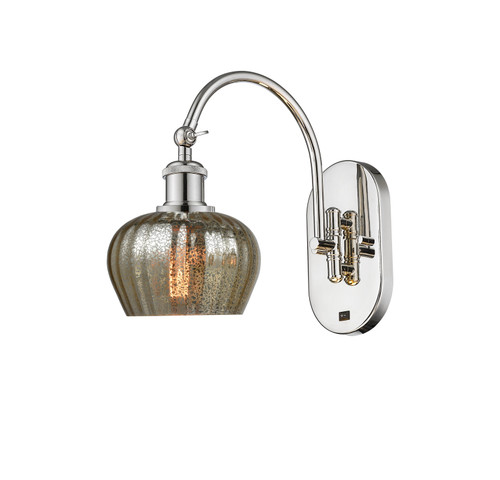 Fenton - 1 Light - 7 inch - Polished Nickel - Sconce (518-1W-PN-G96)