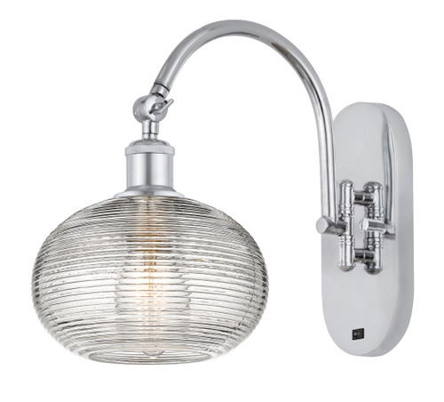 Ithaca - 1 Light - 8 inch - Polished Chrome - Sconce (518-1W-PC-G555-8CL)