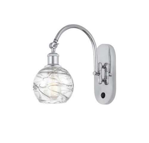 Athens Deco Swirl - 1 Light - 6 inch - Polished Chrome - Sconce (518-1W-PC-G1213-6-LED)