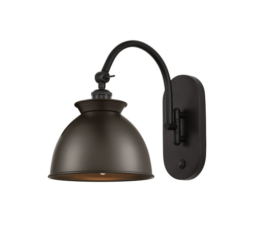 Adirondack - 1 Light - 8 inch - Oil Rubbed Bronze - Sconce (518-1W-OB-M14-OB-LED)