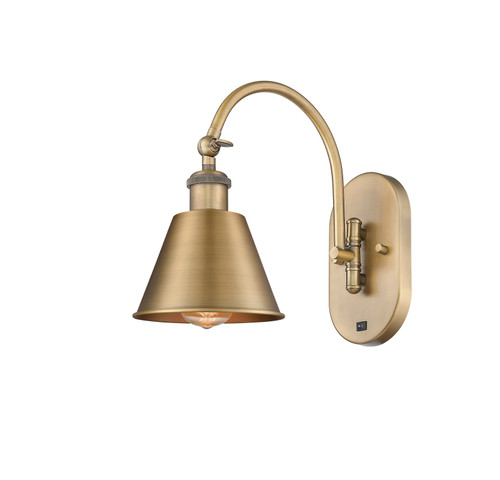 Smithfield - 1 Light - 7 inch - Brushed Brass - Sconce (518-1W-BB-M8-LED)