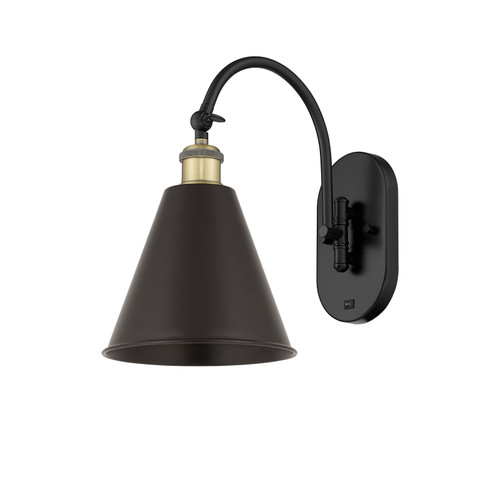 Berkshire - 1 Light - 8 inch - Black Antique Brass - Sconce (518-1W-BAB-MBC-8-BK-LED)