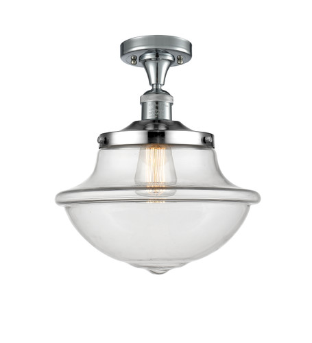 Oxford - 1 Light - 12 inch - Polished Chrome - Semi-Flush Mount (517-1CH-PC-G542)