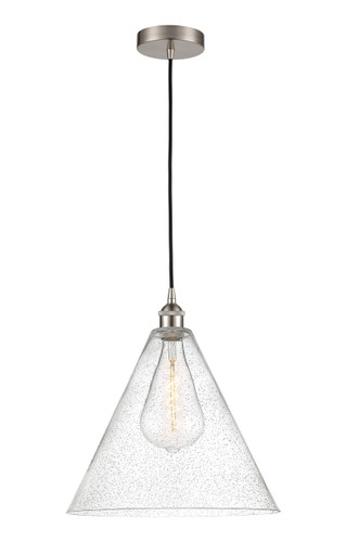 Berkshire - 1 Light - 16 inch - Brushed Satin Nickel - Cord hung - Pendant (616-1P-SN-GBC-164)
