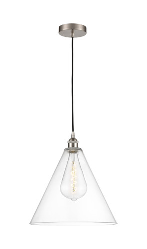 Berkshire - 1 Light - 16 inch - Brushed Satin Nickel - Cord hung - Pendant (616-1P-SN-GBC-162-LED)