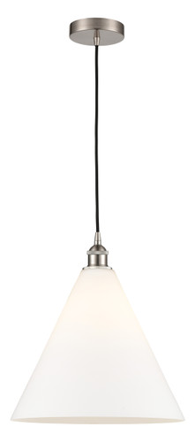 Berkshire - 1 Light - 16 inch - Brushed Satin Nickel - Cord hung - Pendant (616-1P-SN-GBC-161-LED)