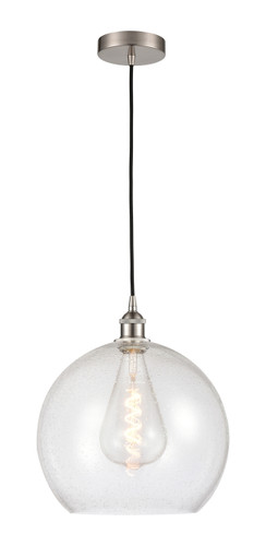 Athens - 1 Light - 14 inch - Brushed Satin Nickel - Cord hung - Pendant (616-1P-SN-G124-14-LED)
