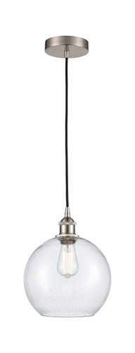 Athens - 1 Light - 10 inch - Brushed Satin Nickel - Cord hung - Mini Pendant (616-1P-SN-G124-10)