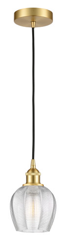Norfolk - 1 Light - 6 inch - Satin Gold - Cord hung - Mini Pendant (616-1P-SG-G462-6-LED)