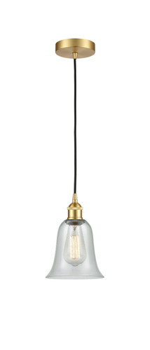 Hanover - 1 Light - 6 inch - Satin Gold - Cord hung - Mini Pendant (616-1P-SG-G2812)