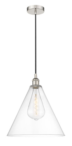 Berkshire - 1 Light - 16 inch - Polished Nickel - Cord hung - Pendant (616-1P-PN-GBC-162)
