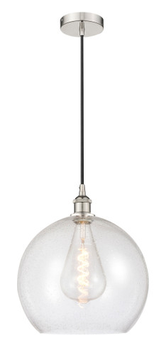 Athens - 1 Light - 14 inch - Polished Nickel - Cord hung - Pendant (616-1P-PN-G124-14-LED)