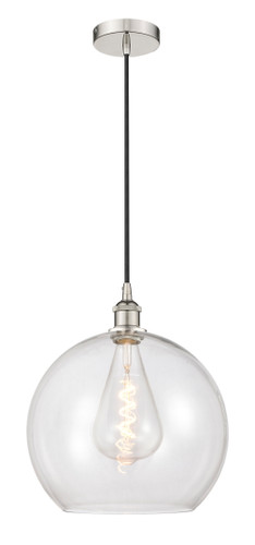 Athens - 1 Light - 14 inch - Polished Nickel - Cord hung - Pendant (616-1P-PN-G122-14)