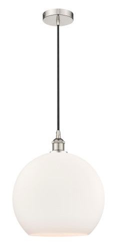 Athens - 1 Light - 14 inch - Polished Nickel - Cord hung - Pendant (616-1P-PN-G121-14-LED)