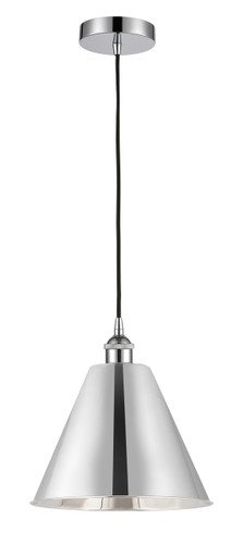 Berkshire - 1 Light - 12 inch - Polished Chrome - Cord hung - Mini Pendant (616-1P-PC-MBC-12-PC-LED)