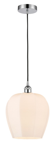 Norfolk - 1 Light - 12 inch - Polished Chrome - Cord hung - Mini Pendant (616-1P-PC-G461-12-LED)