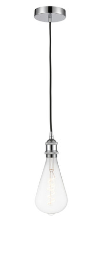 Edison - 1 Light - 6 inch - Polished Chrome - Cord hung - Mini Pendant (616-1P-PC-BB125LED)