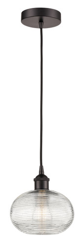Ithaca - 1 Light - 8 inch - Oil Rubbed Bronze - Cord hung - Mini Pendant (616-1P-OB-G555-8CL)