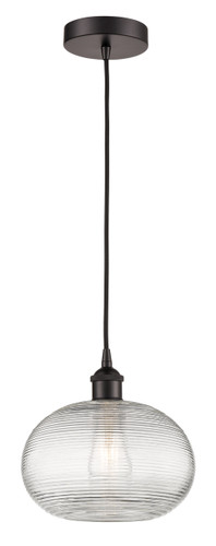 Ithaca - 1 Light - 10 inch - Oil Rubbed Bronze - Cord hung - Mini Pendant (616-1P-OB-G555-10CL)