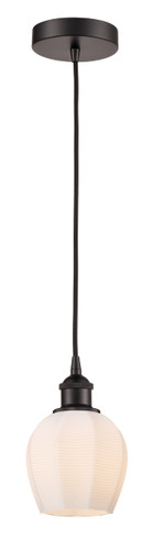Norfolk - 1 Light - 6 inch - Oil Rubbed Bronze - Cord hung - Mini Pendant (616-1P-OB-G461-6)