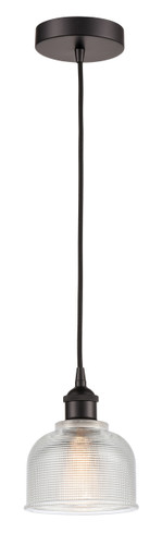 Dayton - 1 Light - 6 inch - Oil Rubbed Bronze - Cord hung - Mini Pendant (616-1P-OB-G412-LED)