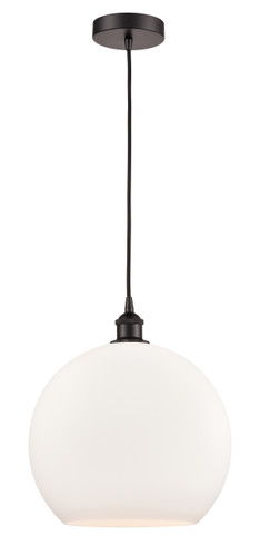 Athens - 1 Light - 14 inch - Oil Rubbed Bronze - Cord hung - Pendant (616-1P-OB-G121-14-LED)