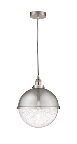Hampden - 1 Light - 13 inch - Brushed Satin Nickel - Cord hung - Pendant (616-1PH-SN-HFS-124-SN-LED)