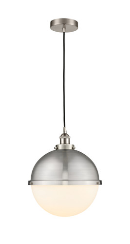 Hampden - 1 Light - 13 inch - Brushed Satin Nickel - Cord hung - Pendant (616-1PH-SN-HFS-121-SN)