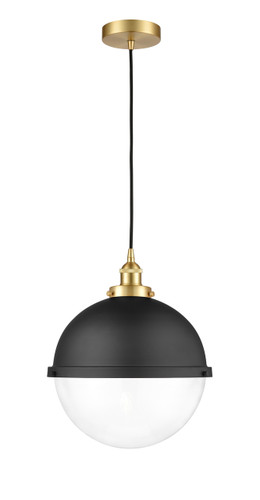 Edison - 1 Light - 13 inch - Satin Gold - Mini Pendant (616-1PH-SG-HFS-122-BK)