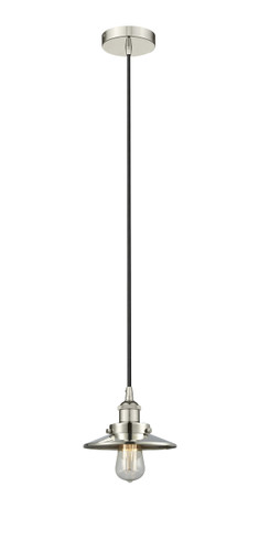 Edison - 1 Light - 8 inch - Polished Nickel - Mini Pendant (616-1PH-PN-M1-PN)