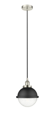 Edison - 1 Light - 9 inch - Polished Nickel - Mini Pendant (616-1PH-PN-HFS-84-BK)