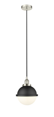 Edison - 1 Light - 9 inch - Polished Nickel - Mini Pendant (616-1PH-PN-HFS-81-BK)