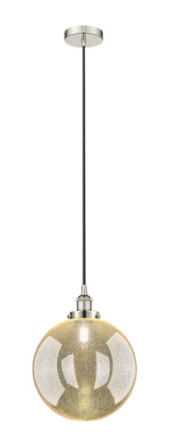 Beacon - 1 Light - 12 inch - Polished Nickel - Cord hung - Mini Pendant (616-1PH-PN-G208-12)