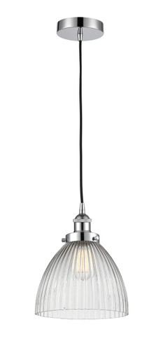 Seneca Falls - 1 Light - 10 inch - Polished Chrome - Cord hung - Mini Pendant (616-1PH-PC-G222-LED)