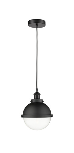 Hampden - 1 Light - 9 inch - Matte Black - Cord hung - Mini Pendant (616-1PH-BK-HFS-82-BK-LED)